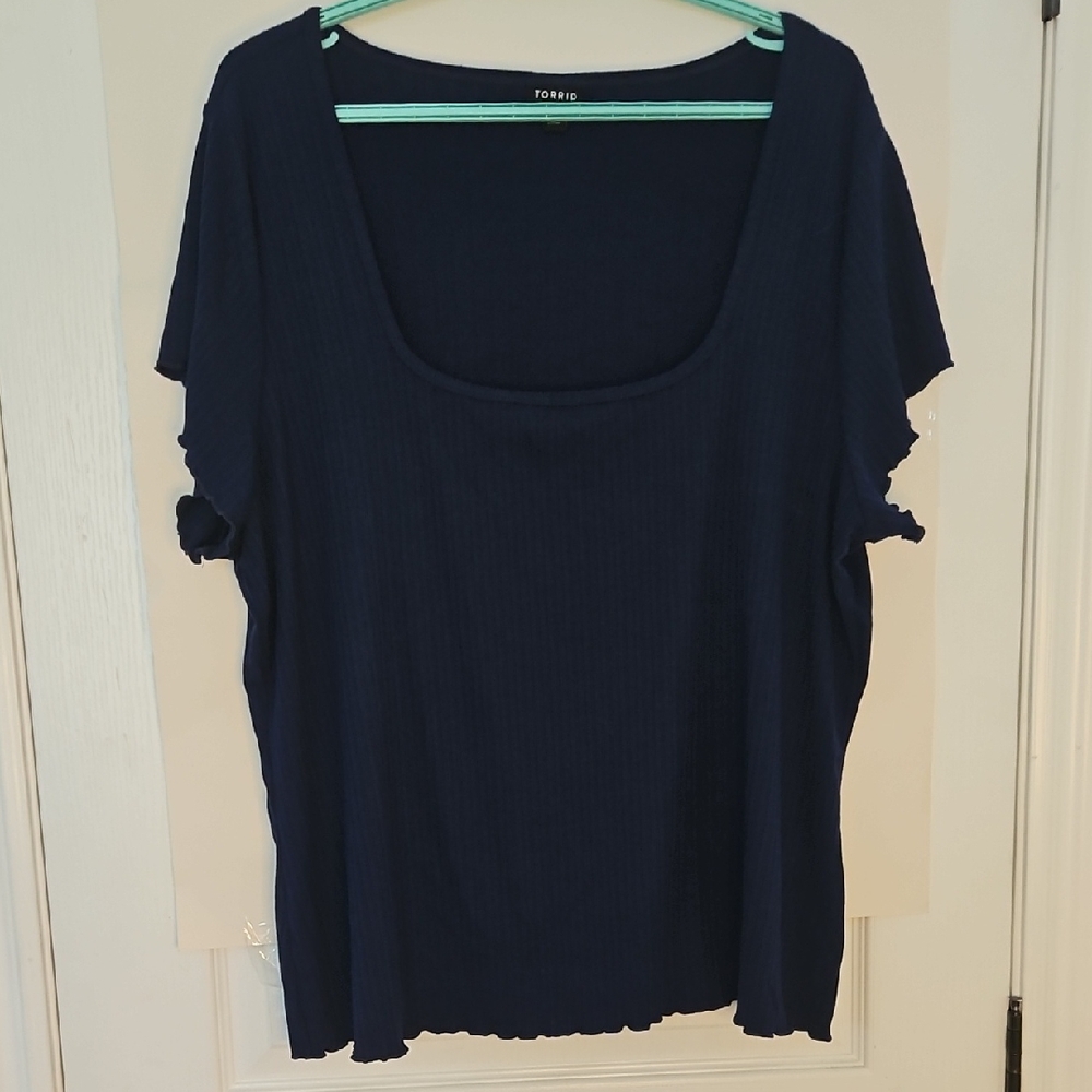 Torrid Navy Blue Blouse Size 3